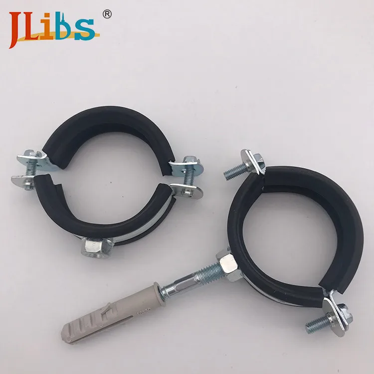Rubber Sleeve Pipe Clamp M8+10 Pipe Clamps Rubber Welding Type Clamps