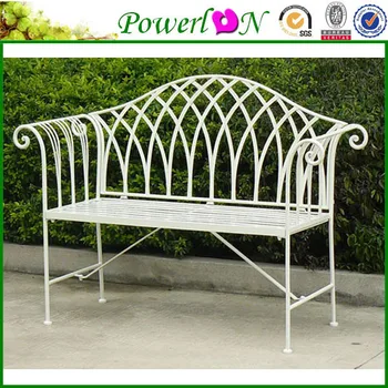 Antique Vintage Metal Leg Cast Iron Patio Garden Bench For Outdoor