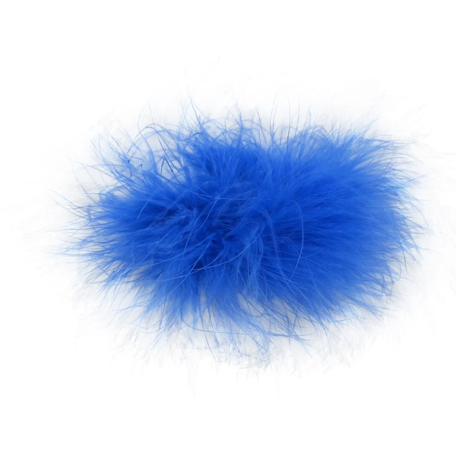 Marabou Feather Puff Princess Dress-Up Hair Bow Clip