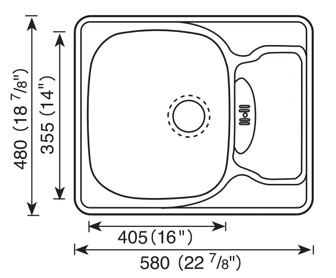 不锈钢洗手盆不锈钢厨房水槽为餐厅