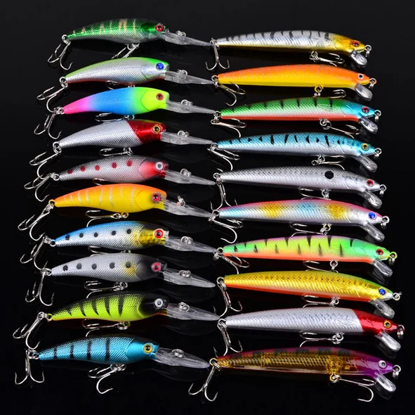 artificial lures minnow fishing lures set steel balls fish bait