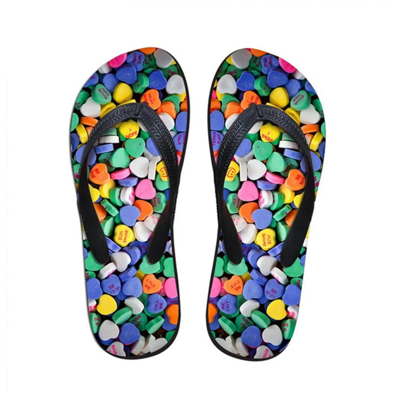 designer rubber flip flops