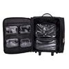 professional vanity make up organizer soft travel beauty box custom trolley cosmetic bag rolling makeup case