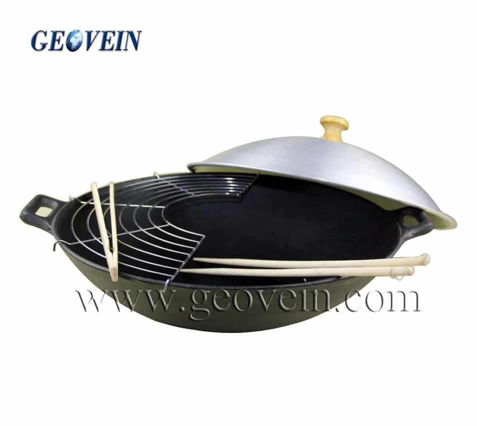 Nonstick Cast Iron Indian Kadai Wok Buy Cast Iron Indian Kadai Wok