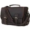 Tiding Custom Vintage Brown Genuine Leather Digital DSLR Video Shoulder Messenger Bags Cowhide Leather Men Camera Bag