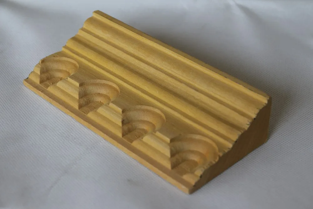 recon carved wood mouldings for construction,decoration/angular line/quad wood moulding