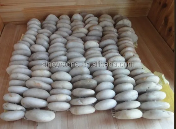 Stoepeoco 18 stuks platte stenen om te beschilderen, 5-8 cm gladde kiezelstenen om te beschilderen, platte kiezelstenen om te knutselen, met de hand geselecteerde natuursteen, aquarium, decoratieve