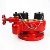 fire hydrant with flange 4'' flange 2X2.5'' BS336 TWO way breehing inlet 2 way fire hydrant breeching inlet