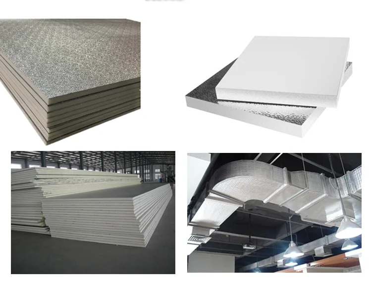 Double-sided Aluminum Foil Polyurethane Pir Insulation Board - Buy ...