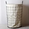 2018 02very good fashion laundry basket and frame basket for home decoration
