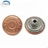 Eco-friendly Round Branded Crown Logo Embossed Metal Brass Button for Garments