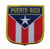 EMBROIDERED PUERTO RICO WORLD COUNTRY FLAG PATCH