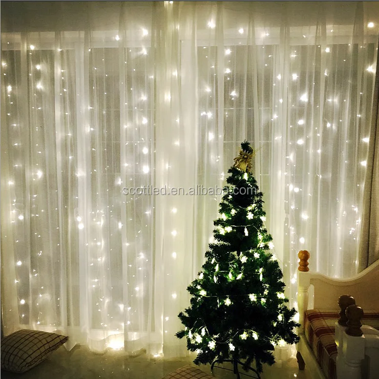 Waterproof 3M x 3M 300leds Curtain Fairy lights Christmas Decorative for hoiliday,Party,Wedding,Outdoor