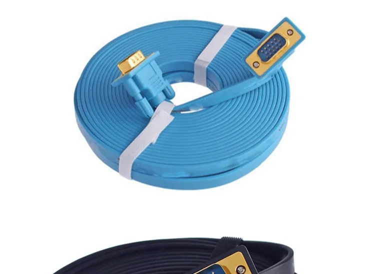 High Quality 15pin VGA Cable M/F Serial Extension Cable RS232 100 foot vga cable - ANKUX.COM