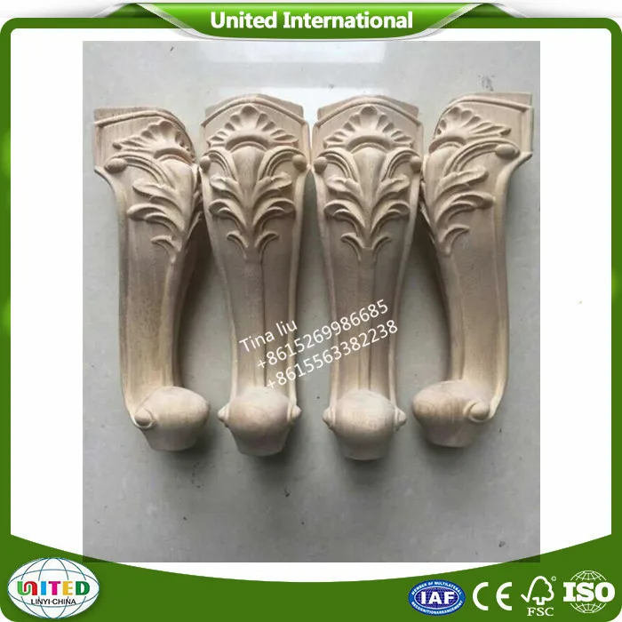 Rosettes onlay Architectural decoration design wooden applique