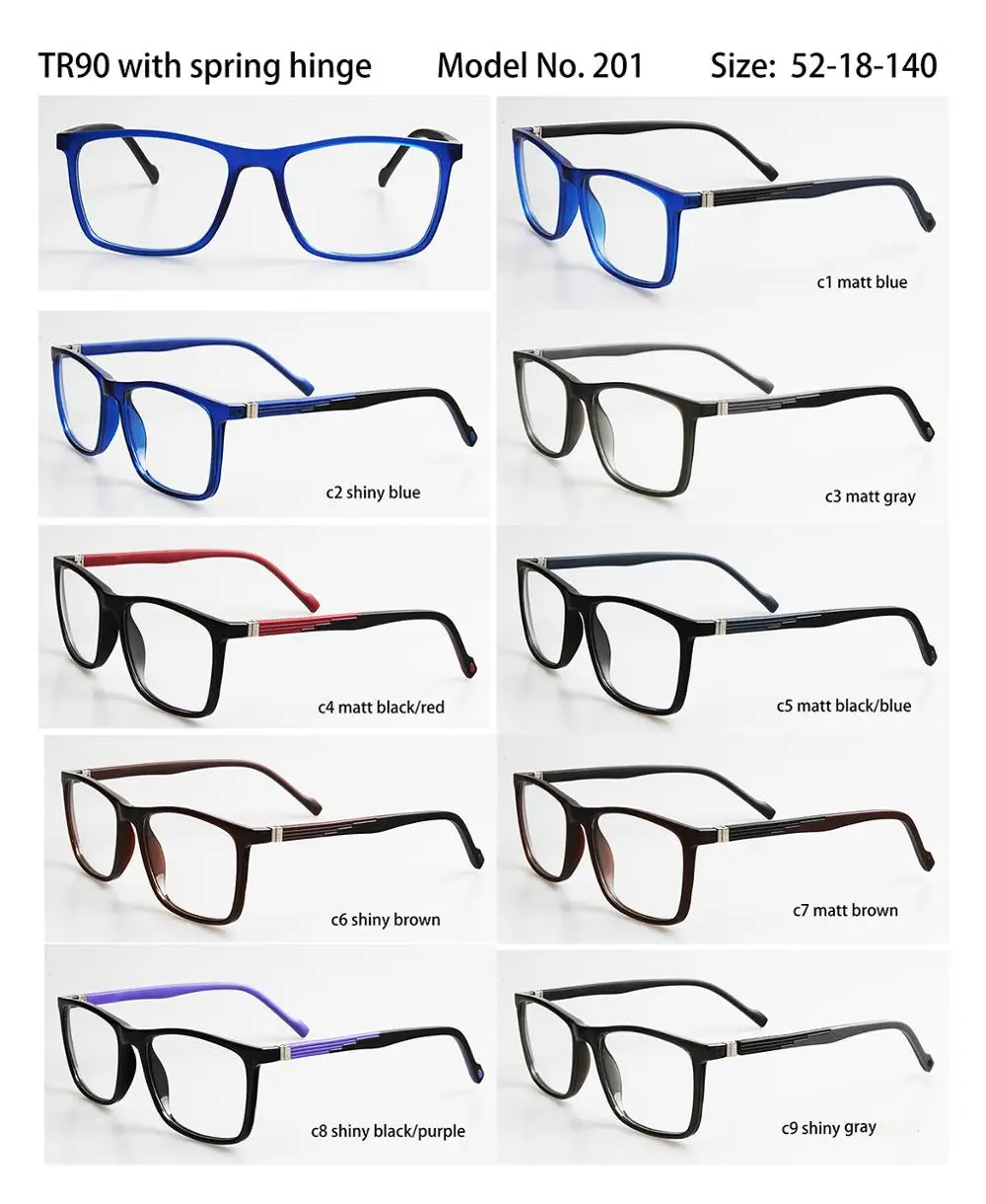 Double Color Flex Hinge Optical Eye Glass - Buy Double Color Flex Hinge ...