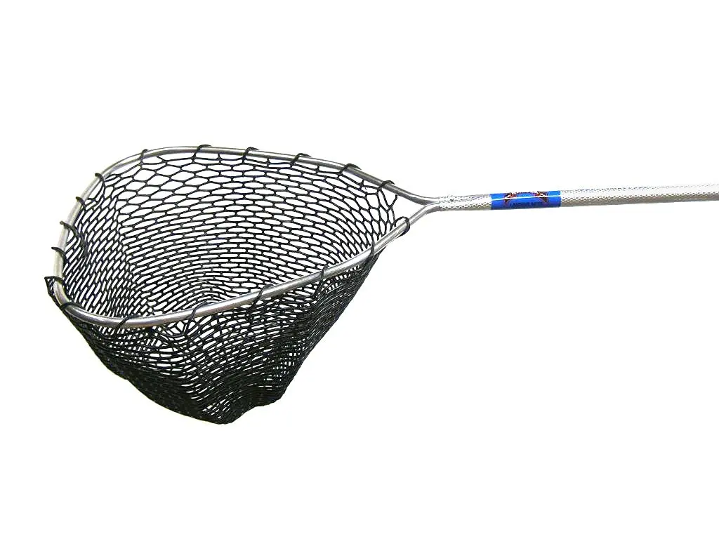 Ranger 993R Hook-Free and Tangle Free Molded Rubber Knotless Landing Net