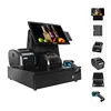 14.1''/15.6" all in one windows touch screen POS system/members card reader pos terminal/supermarket cash register