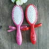 ribbon bow decorated hollow hair brush \ streamline hair brush
