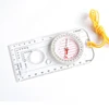 hot selling Transparent map measure orienteering compass with scale