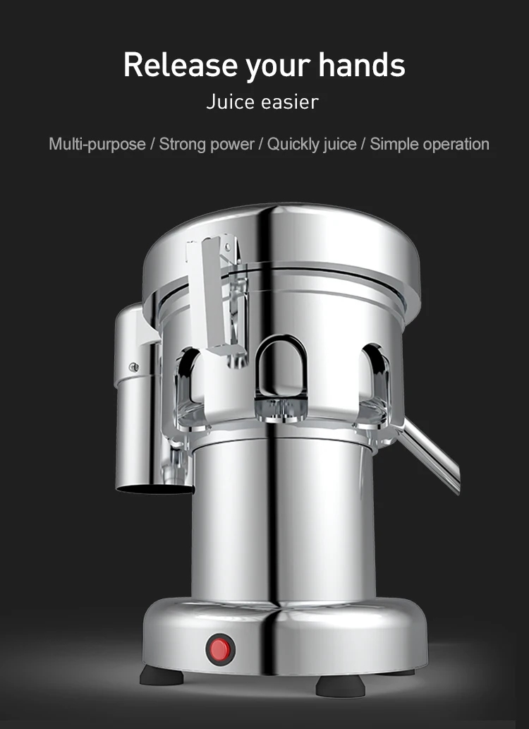  Commercial Juice Extractor, 110V Heavy Duty Centrifugal Juicer  Machine Electric Stainless Steel Whole Vegetable & Fruit Juice Maker  Squeezer (80-100 kg/hr Juice Amount): Home & Kitchen