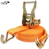Tie Downs Sling Ratchet Tie Down with Double J Hook