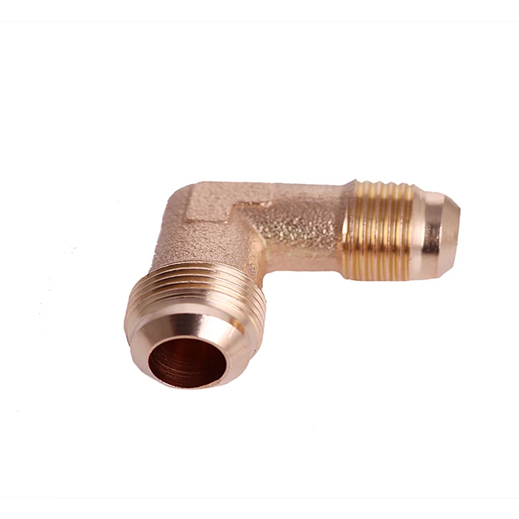 China Supplier 5/8 Sae* 5/8 Sae Pipe Fitting Brass Air Coupling Pipe Fitting Connection 90 Degree Brass Elbow