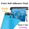 Anolly Factory Wholesale matte Spectra Everglade self adhesive color vinyl film for lettering and computer cutting