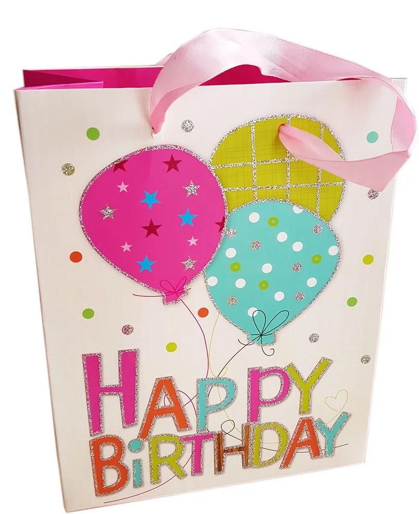 Happy Birthday Paper Gift Shopping Bag - Buy Happy Birthday Paper Bag ...