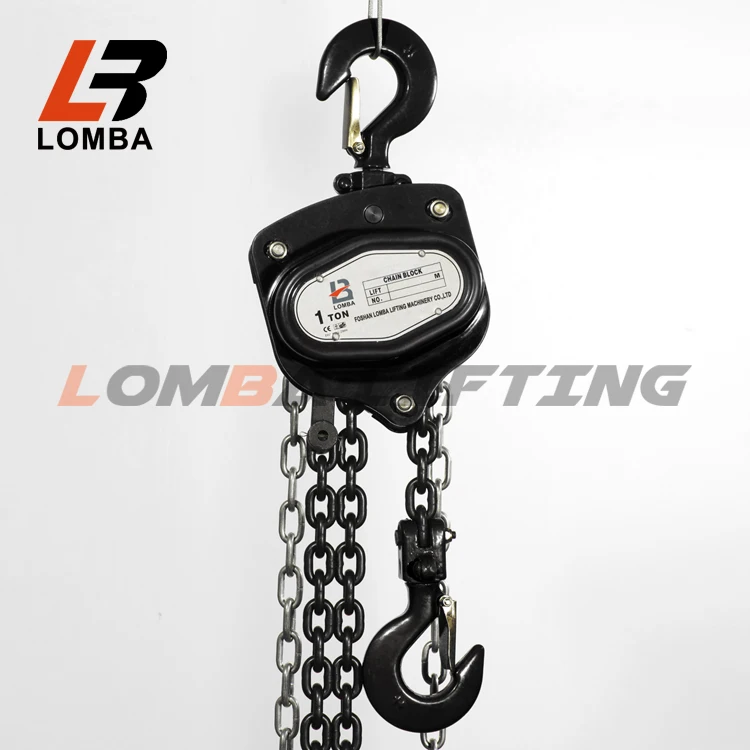 500KG 0.5T 6M Lift Tackle Brake Manual 0.5 Ton 6 Metre Chain Hoist Block
