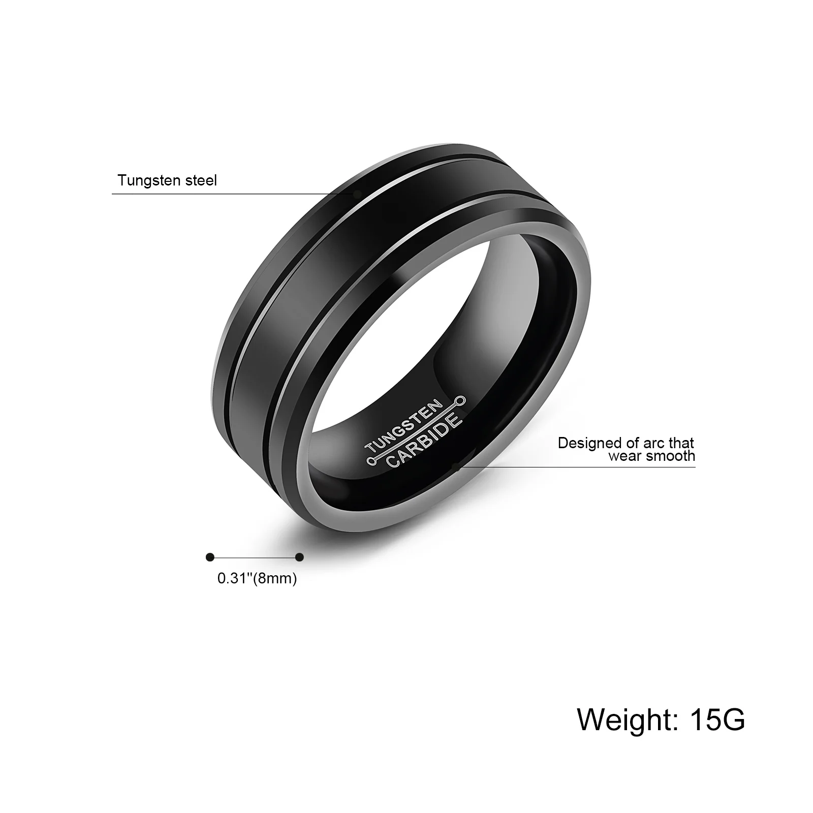 2023 Wedding Rings Tungsten Black Black Tungsten Wedding Rings For Men