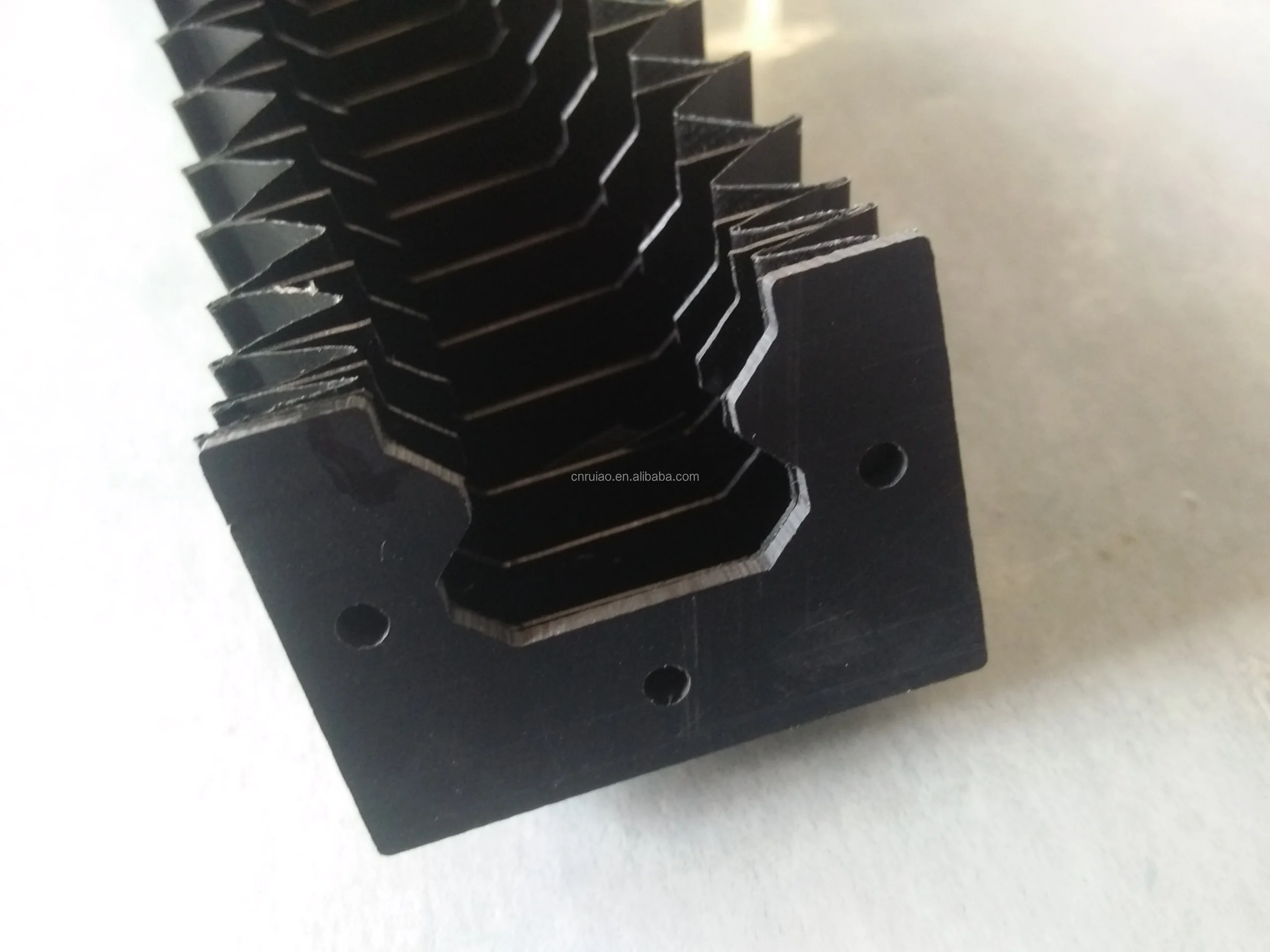 Ruiao Cnc Rubber Flexible Accordion Nylon Bellows Linear Rail Covers
