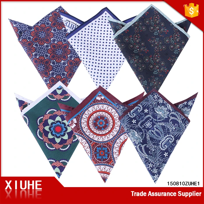 100 Cotton New Design Custom Blue Printed Handkerchief Buy Printed