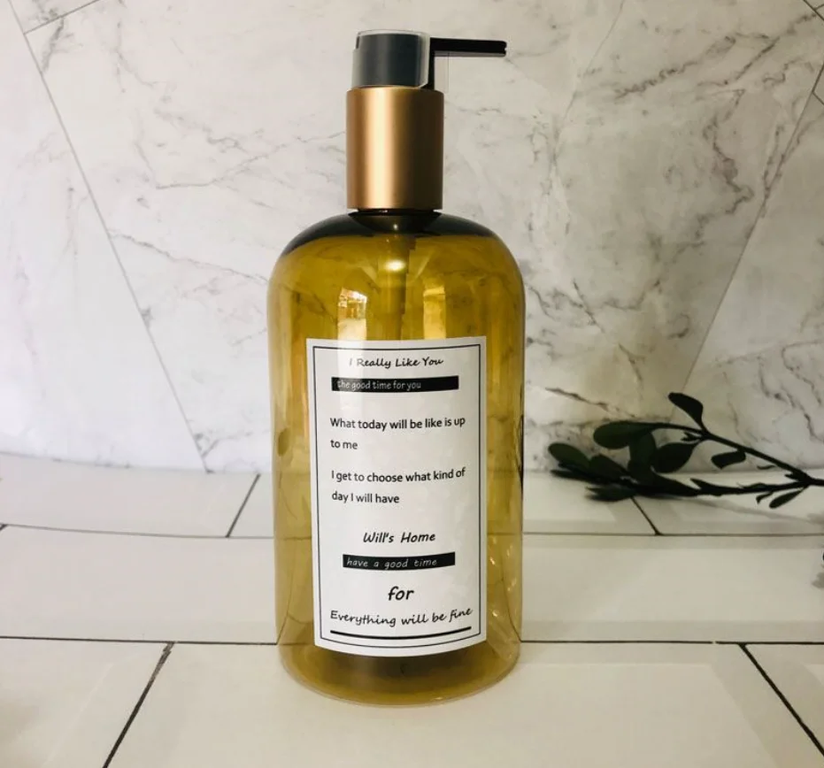 Gold Pump Cap 250ml 500ml Boston Luxury Shampoo Bottle - Buy Luxury ...