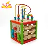 New hottest educational toys wooden activity cube for kids gifts W11B084