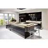Standard modern european high gloss black kitchen design for sale