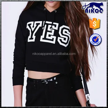 customized crop hoodie