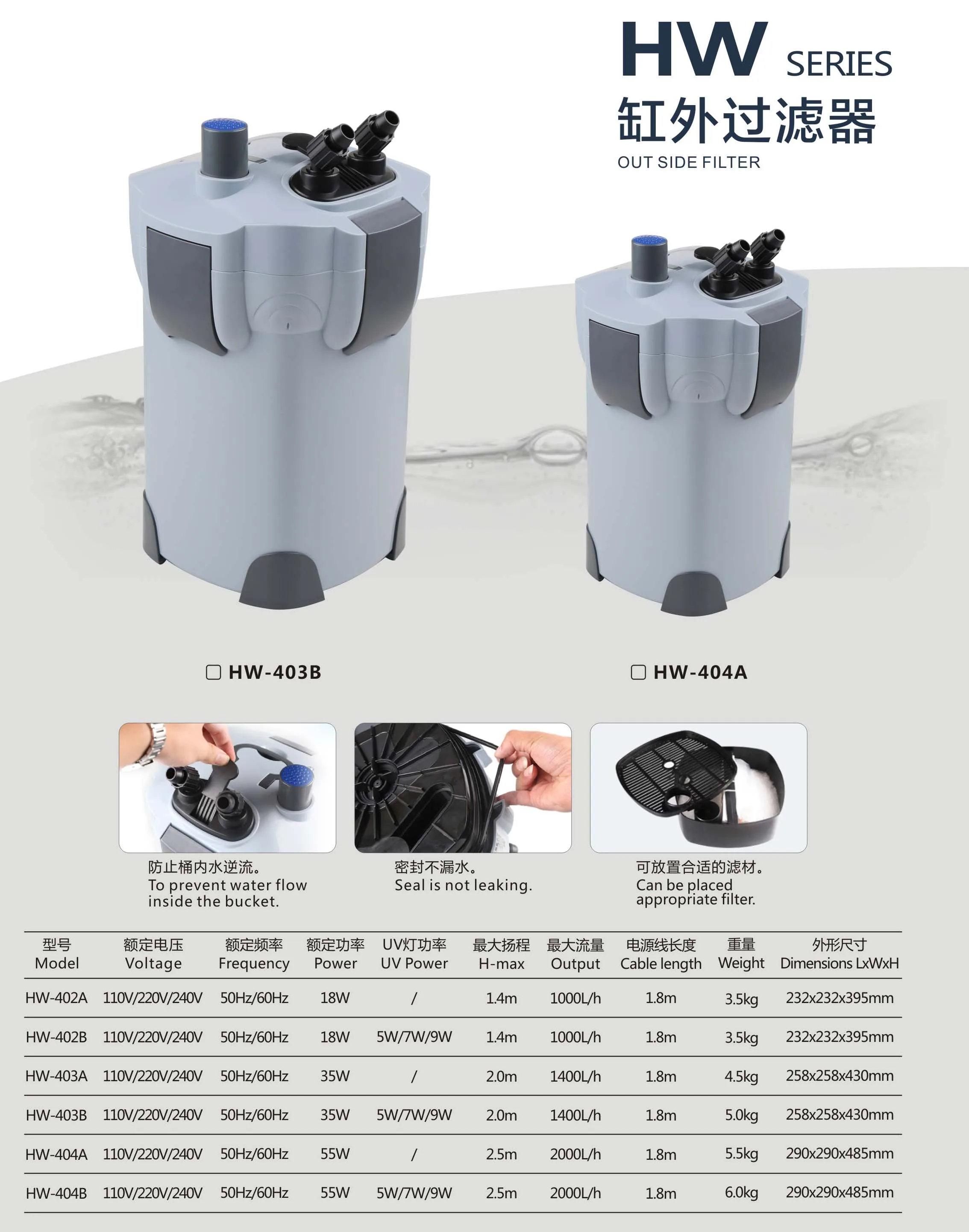 New Update Aquarium External Filter/aquarium Outside Filter, View High