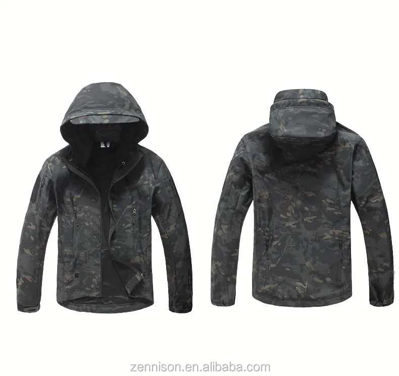 multicam black softshell jacket