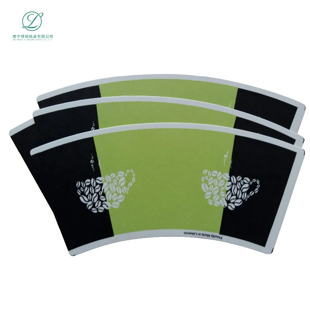 Waterproof Offset Printing Paper Cup Fan With Pe Coated One Side Paper ...