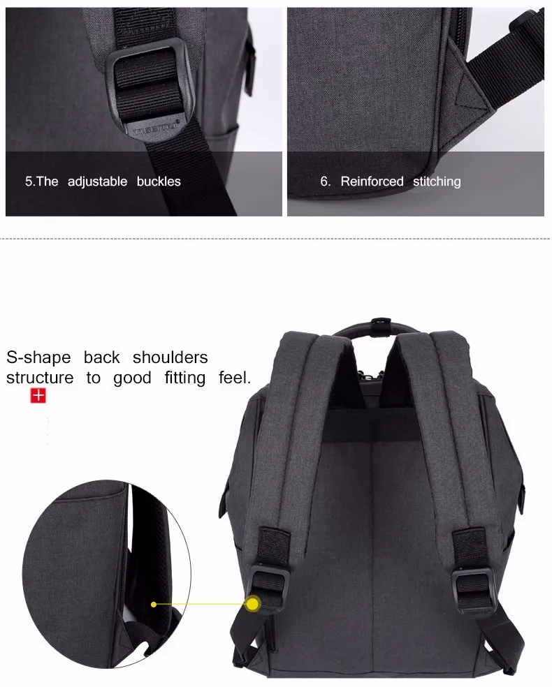 2017 Tigernu Brand Fashion Women Backpack Mini Laptop bags Multifunction Man Backpacks School Bag Leisure Travel Bags