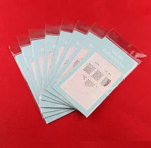 Fish Scale Nail Vinyls Irregular Triangle Grid Pattern Easy Use Nail Art Tips Manicure Stencil Nail