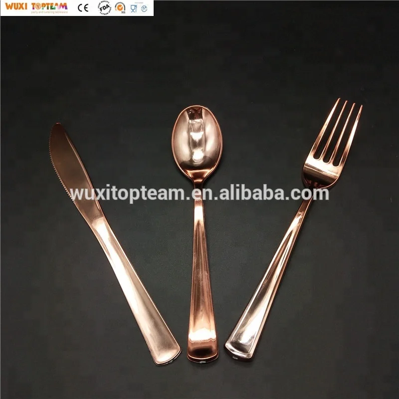 120 Pieces Gold Plastic Silverware Disposable Flatware Set Buy