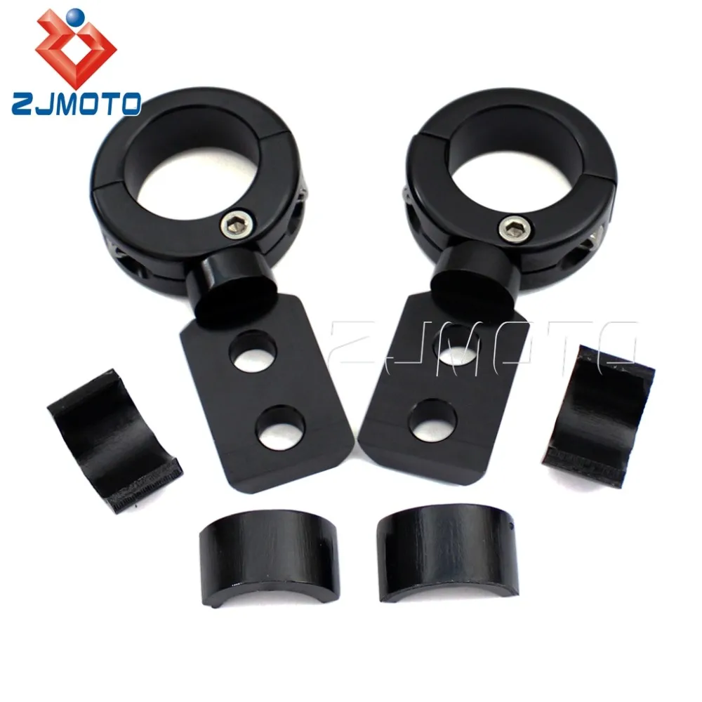 360 Black 25mm Handlebar Bracket Motorcycle Spotlight Mounting Bracket