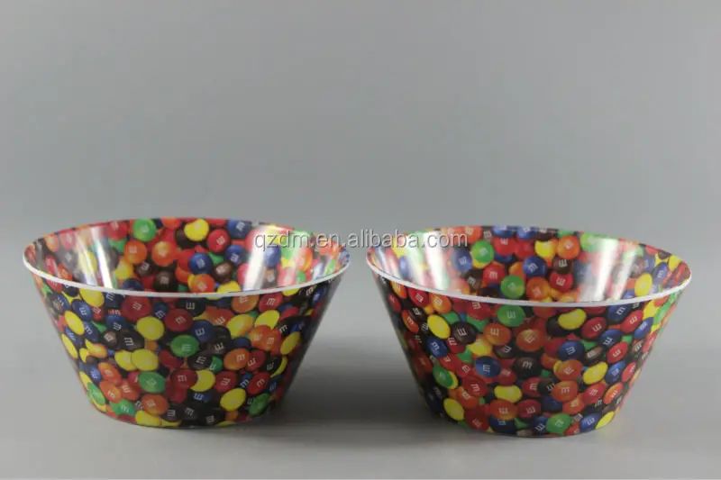 2 Side Print Melamine Salad Bowls
