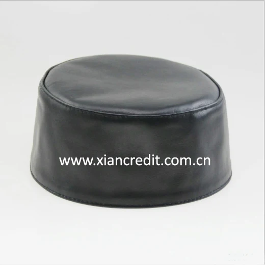 leather skull cap