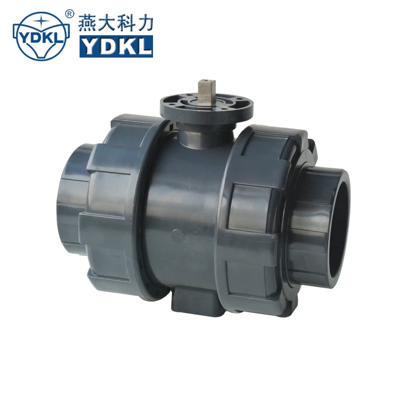Pvc U Torque Ball Valve For Liquid Diverter