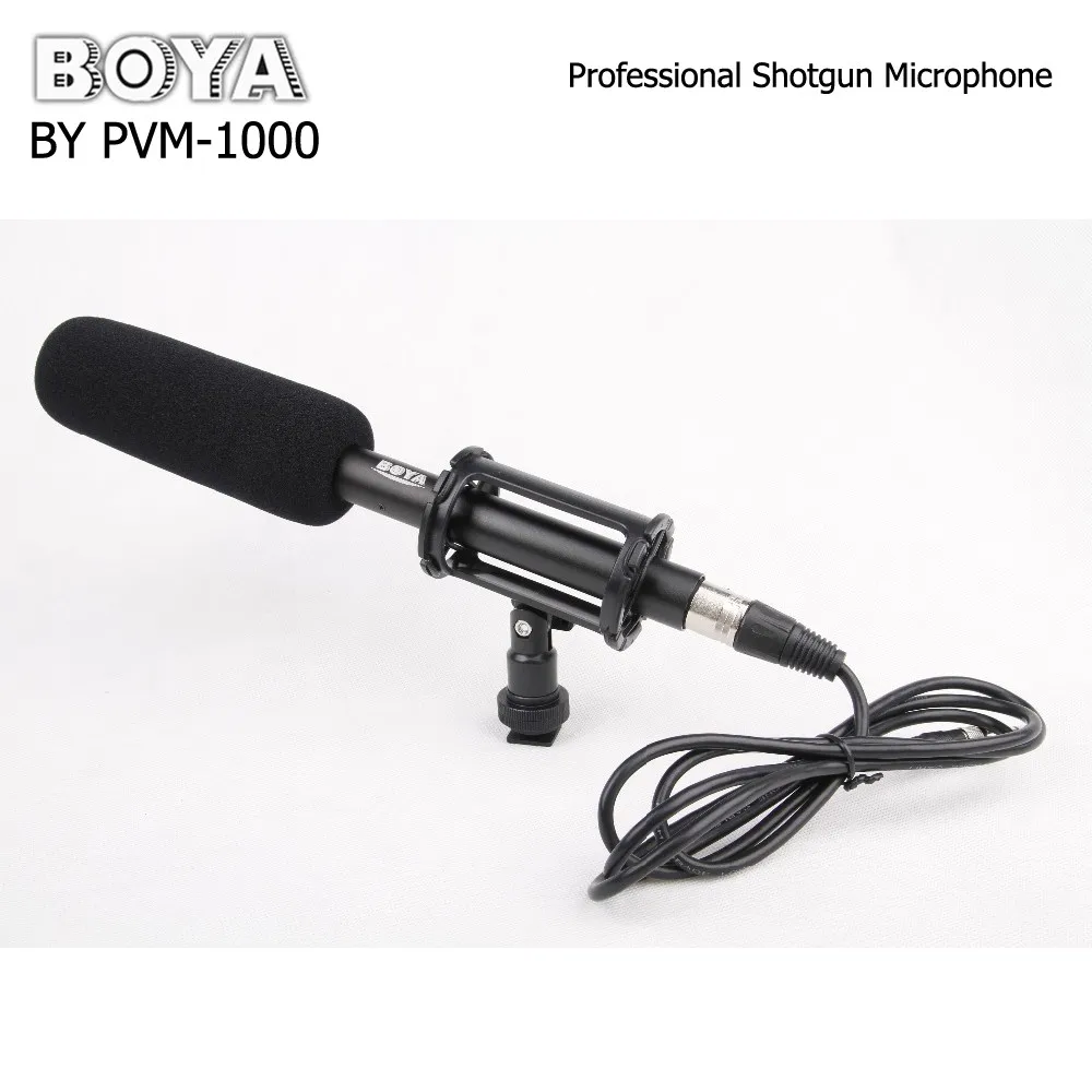 Pro Boya By Pvm1000 Condenser Shotgun Microphone 3 Pin Xlr Output On