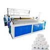 High speed tissue toilet paper roll rewinding embossing perforating machine price