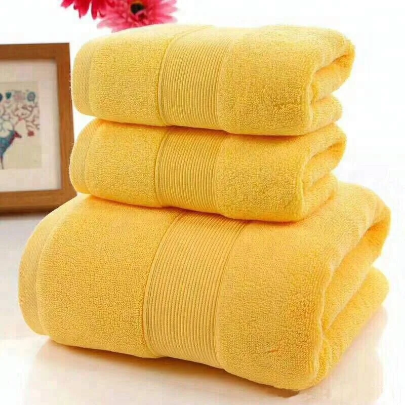 100 Cotton Threepiece Pure Towel Set With Five Colors Buy Towel Set